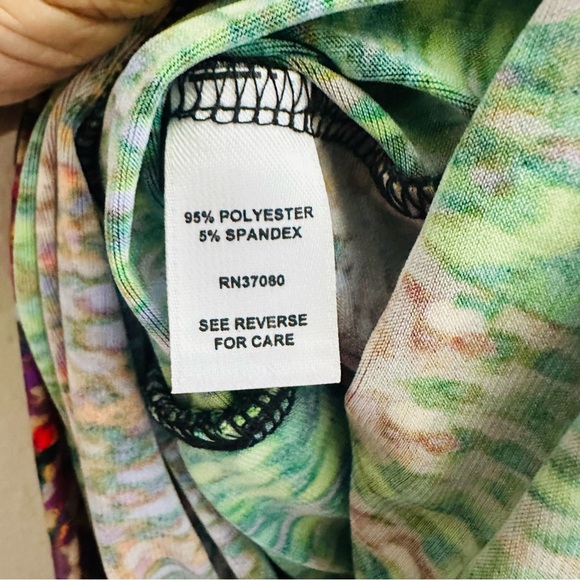 Cato Multicolor Midi Dress Size M Elegant Workwear Wedding Guest Style - Picture 6 of 8